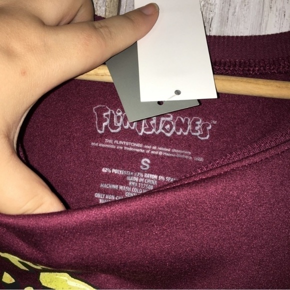 NWT Flintstones Maroon Sweatshirt - Picture 7 of 7